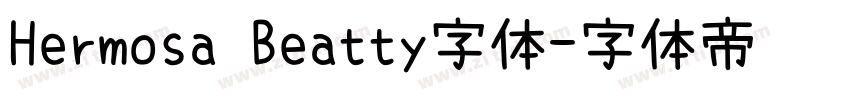 Hermosa Beatty字体字体转换